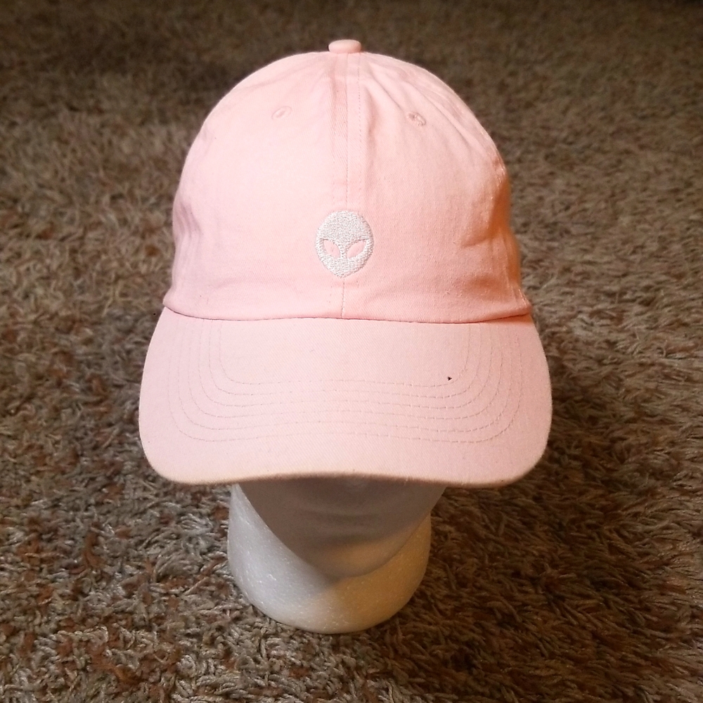 Pink alien dad hat